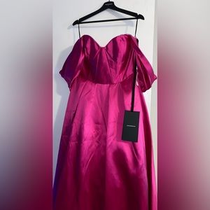 Fuchsia Vera Wang Bridal Dress
